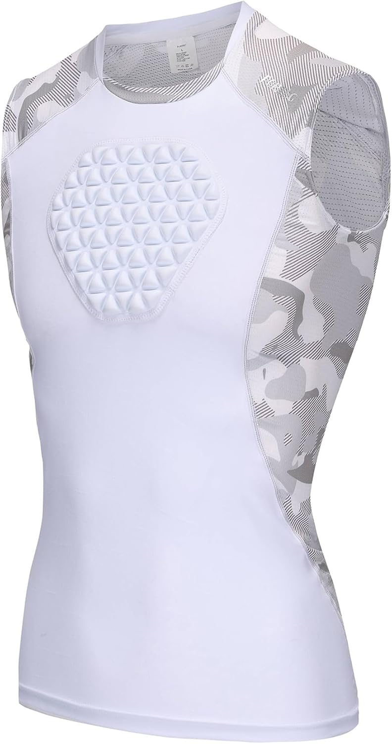 PORTECㅤ Youth Baseball Chest Protector Softball Padded Shirt Heart Guard Sternum Protection for Baseball,Football,Lacrosse - Image 1